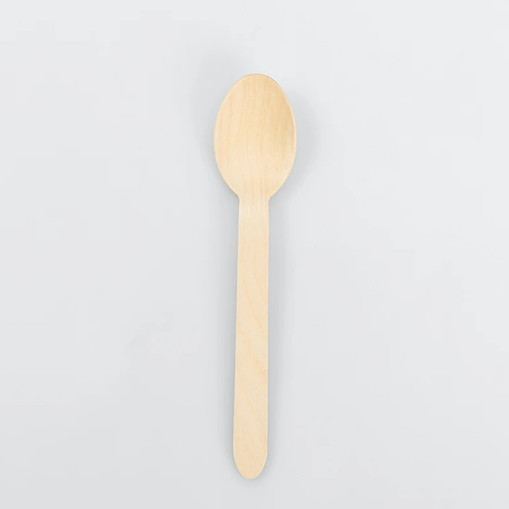 Bamboo-Style Wooden Spoon for Foodservice Supply
