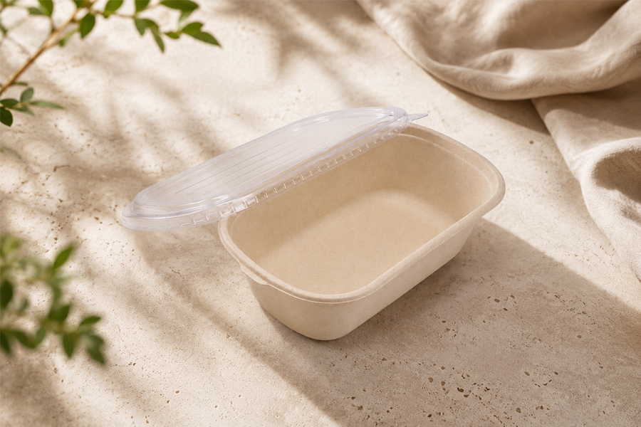 Biodegradable sugarcane bagasse food containers for wholesale supply