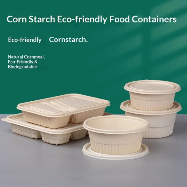 Cornstarch Bowl with Separate Fitted Lid