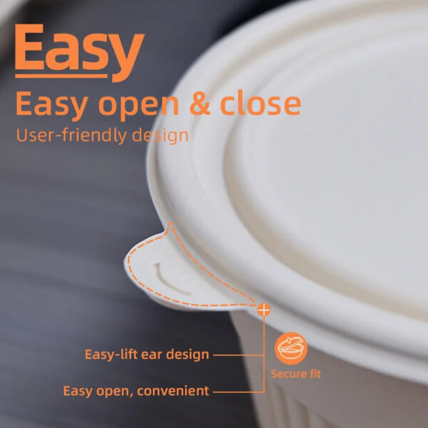 Cornstarch Bowl with Separate Fitted Lid