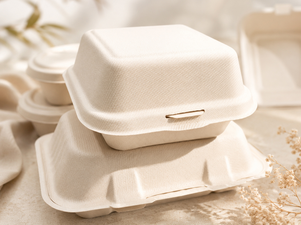 Custom Bagasse Tableware Logo, Mold, Color and Size Options