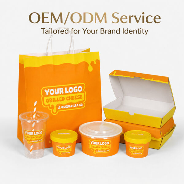 Custom Printed Paper Food Box for Takeaway Meals