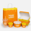 Custom Printed Paper Food Box for Takeaway Meals