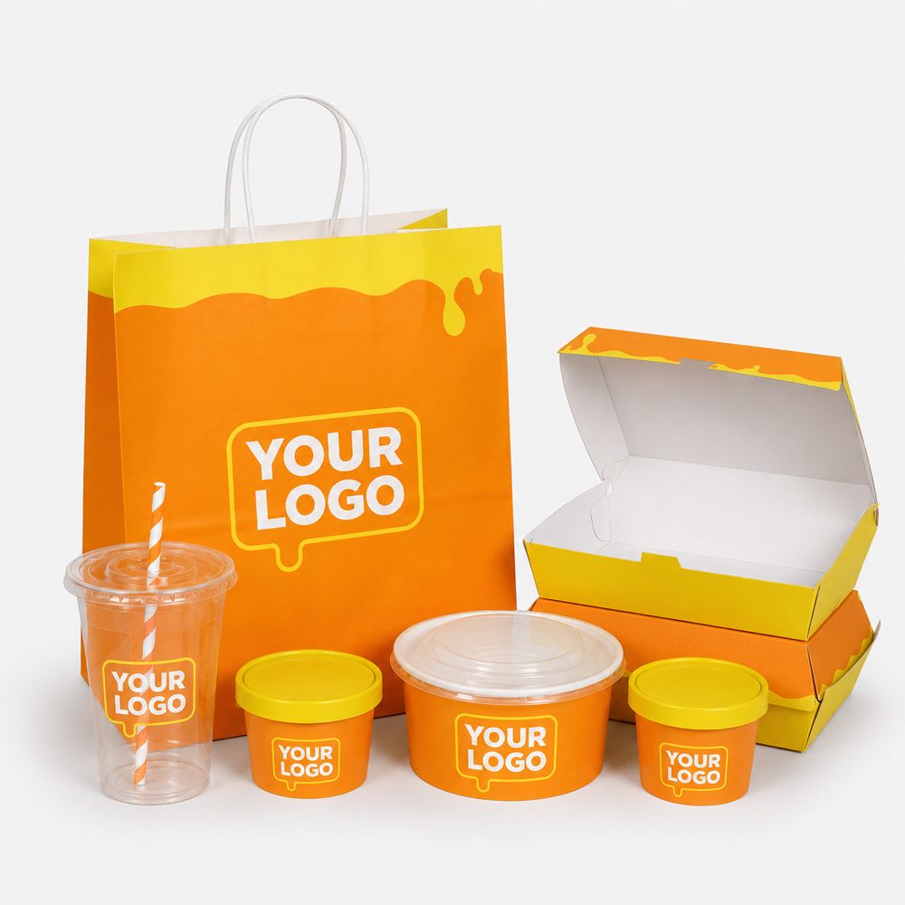 Custom Printed Paper Food Box for Takeaway Meals