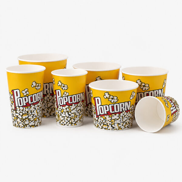 Custom Printed Paper Popcorn Buckets for Concessions Custom Printed Paper Popcorn Buckets for Concessions