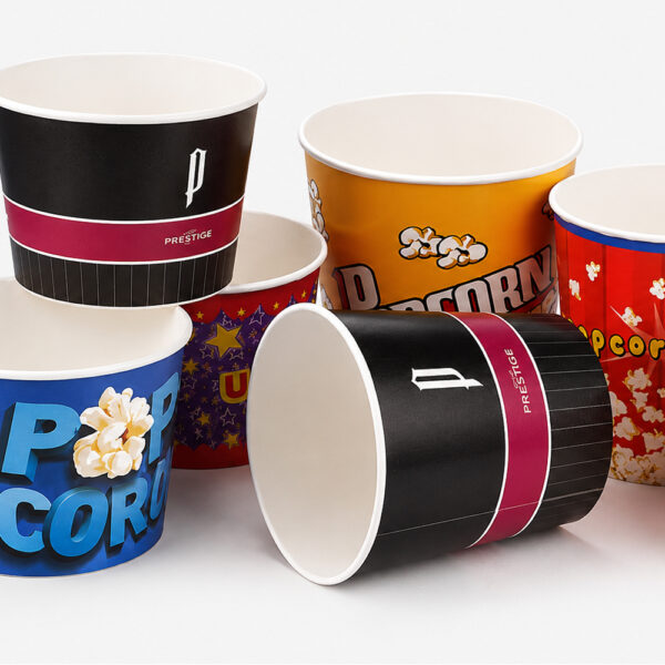 Custom Printed Paper Popcorn Buckets for Events Custom Printed Paper Popcorn Buckets for Events