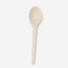 Disposable Spoon with White Plastic-Style Finish