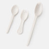 Disposable Spork with Smooth Ivory Finish