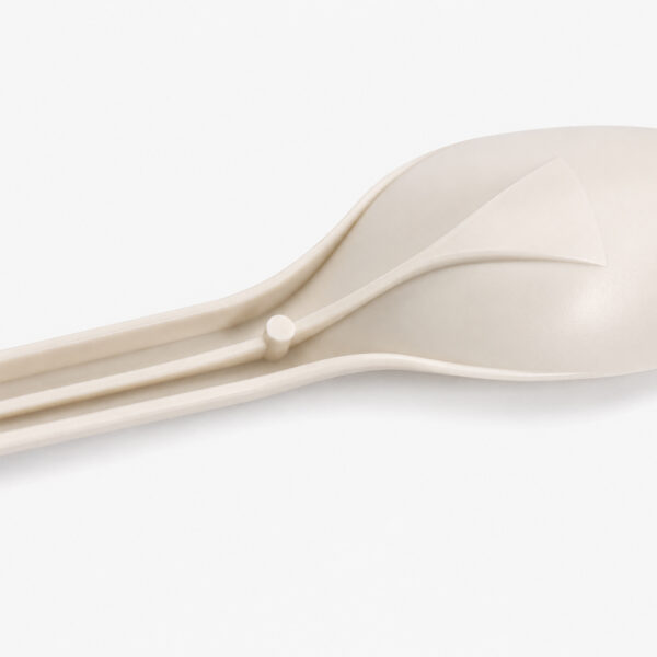 Disposable Spork with Spoon-Fork Head for Meals