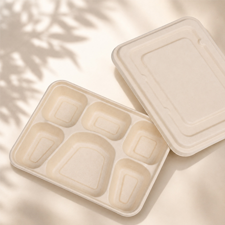 Eco friendly biodegradable food containers for restaurants and catering distributors