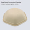 Hexagonal Bagasse Bowl with PET Lid, 750ml Hexagonal Bagasse Bowl with PET Lid, 750ml