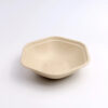 Hexagonal Bagasse-Style Bowl with Clear Lid Hexagonal Bagasse-Style Bowl with Clear Lid