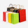 Kraft Paper Bags with Handles for Takeaway Retail Supply