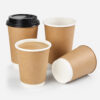 Kraft Paper Coffee Cups for Takeaway Beverage Packaging Kraft Paper Coffee Cups for Takeaway Beverage Packaging
