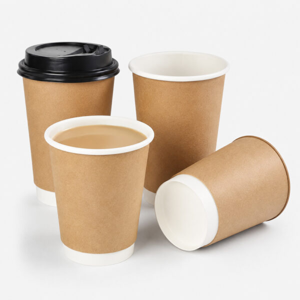 Kraft Paper Coffee Cups for Takeaway Beverage Packaging Kraft Paper Coffee Cups for Takeaway Beverage Packaging