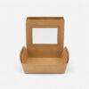 Kraft Paper Food Box with Clear Window for Takeaway