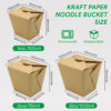 Kraft Paper Food Box with Folded Lid for Noodles Kraft Paper Food Box with Folded Lid for Noodles
