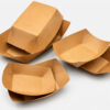 Kraft Paper Food Tray for Fast Food and Takeout Use Kraft Paper Food Tray for Fast Food and Takeout Use