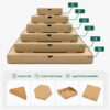 Kraft Paper Pizza Box for Takeaway Delivery Kraft Paper Pizza Box for Takeaway Delivery
