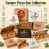 Kraft Paper Pizza Box with Custom Logo Printing