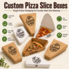 Kraft Paper Pizza Box with Custom Logo Printing
