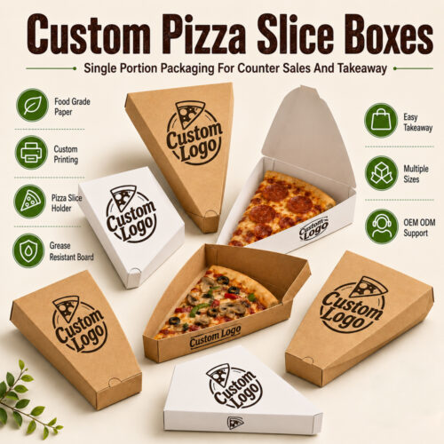 Kraft Paper Pizza Box with Custom Logo Printing