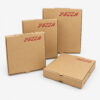Kraft Paper Pizza Box with Tuck Closure