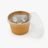 Kraft Paper Soup Bowl with Clear Lid for Takeout Kraft Paper Soup Bowl with Clear Lid for Takeout