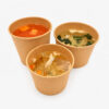 Kraft Paper Soup Bowl with Lid for Takeaway Meals Kraft Paper Soup Bowl with Lid for Takeaway Meals