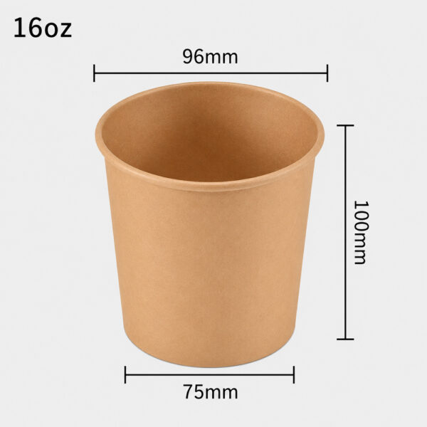 Kraft Paper Soup Bowl with Vented Lid for Takeaway Meals Kraft Paper Soup Bowl with Vented Lid for Takeaway Meals