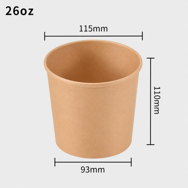 Kraft Paper Soup Bowl with Vented Lid for Takeaway Meals Kraft Paper Soup Bowl with Vented Lid for Takeaway Meals