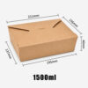 Kraft Paper Takeaway Box with Fold Lock Lid