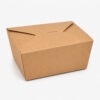 Kraft Paper Takeout Box with Fold Lid for Foodservice Kraft Paper Takeout Box with Fold Lid for Foodservice