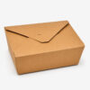 Kraft Paper Takeout Box with Fold Lid for Foodservice Kraft Paper Takeout Box with Fold Lid for Foodservice