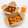 Kraft Paper Takeout Box with Tuck Lid for Food Packaging Kraft Paper Takeout Box with Tuck Lid for Food Packaging