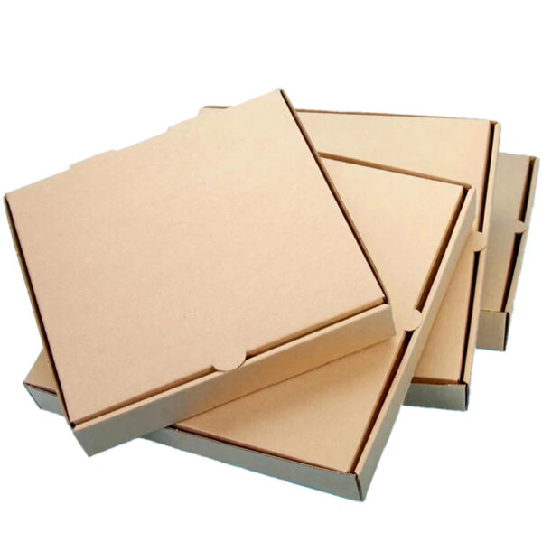 Kraft Pizza Box with Folded Tuck Closure Kraft Pizza Box with Folded Tuck Closure
