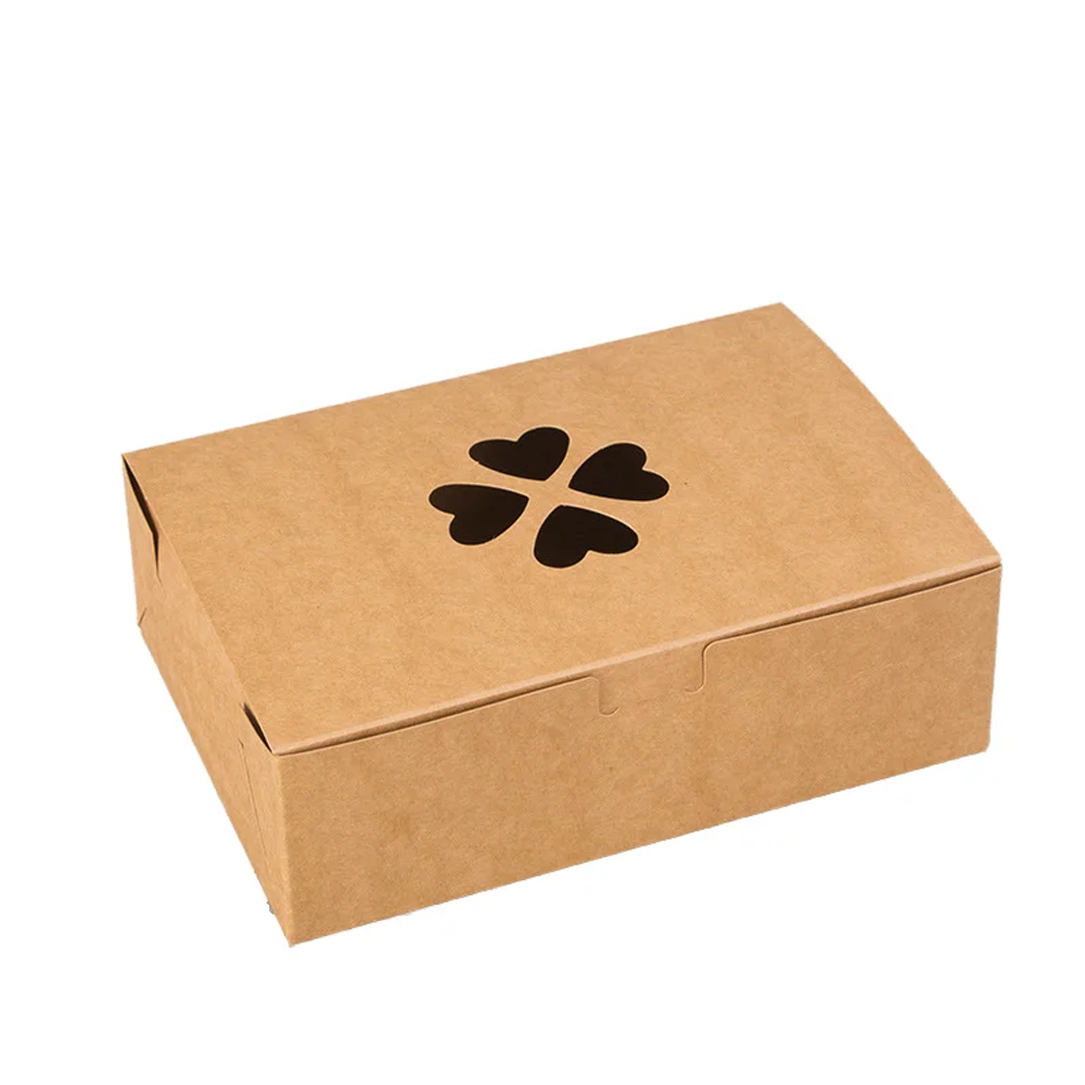 Kraft-Style Paper Food Box with Folded Lid
