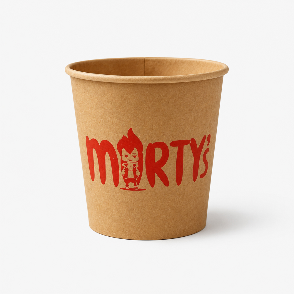 Kraft-Style Paper Food Bucket for Snack Service