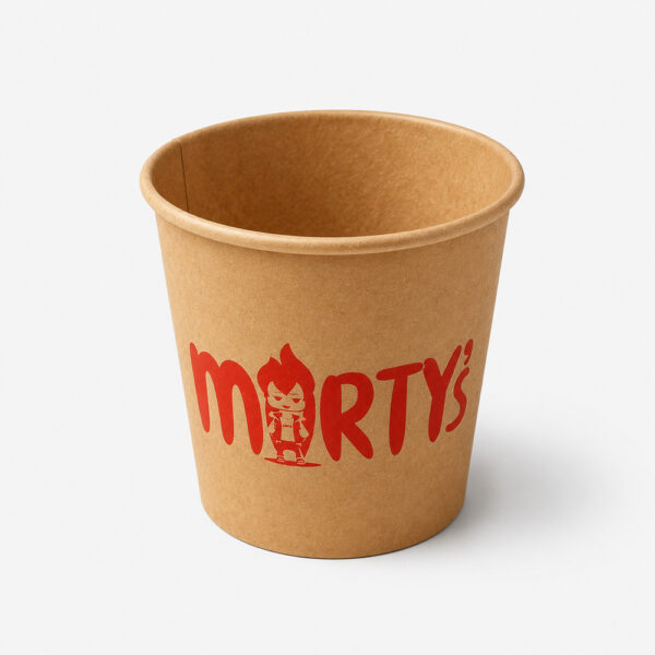 Kraft-Style Paper Food Bucket for Snack Service