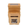 Kraft Window Paper Food Boxes for Takeaway Meals Kraft Window Paper Food Boxes for Takeaway Meals