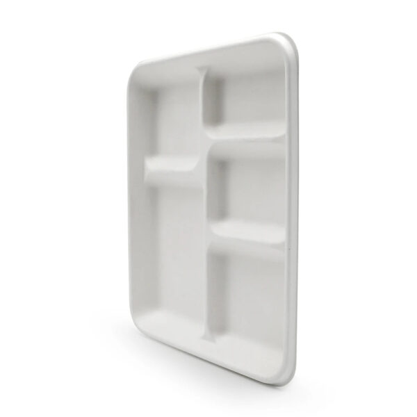 Molded Fiber 5-Compartment Food Tray Molded Fiber 5-Compartment Food Tray