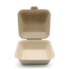 Molded Fiber Clamshell Takeout Box for Meal Packaging