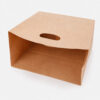 Natural Kraft Paper Takeout Carry Bag with Die Cut Handle