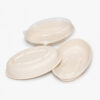 Oval Bagasse-Style Bowl with Clear Fitted Lid