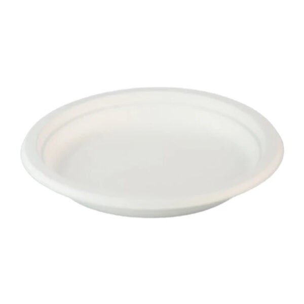 Oval Bagasse-Style Molded Fiber Plate