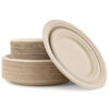 Oval Bagasse-Style Plates for Catering Service