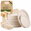 Oval Bagasse-Style Plates for Catering Service