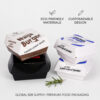 Paper Burger Box with Folded Lid for Takeaway Meals