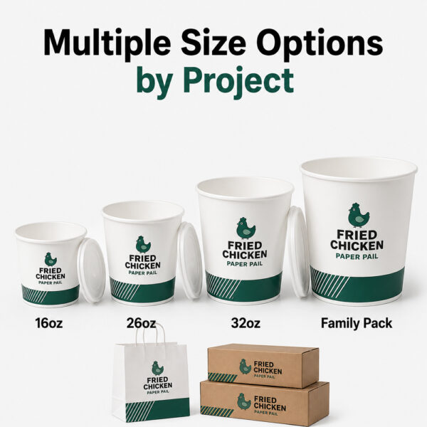 Paper Food Bucket for Fried Chicken Packaging