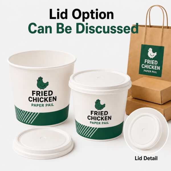 Paper Food Bucket for Fried Chicken Packaging